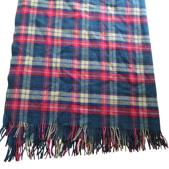 Vintage Ingles Buchan Scotland Wool Tartan Throw Blanket 58 x 70 Buchanan Modern - Picture 2 of 11